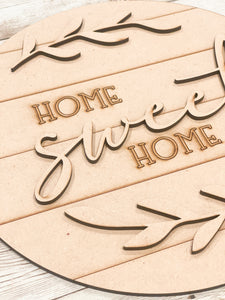 DIY- Home Sweet Home Round Sign
