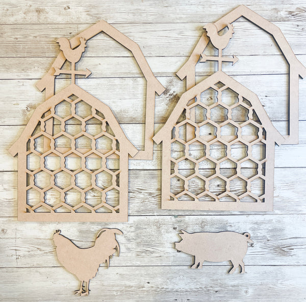 DIY- Farmhouse Chicken Wire Set