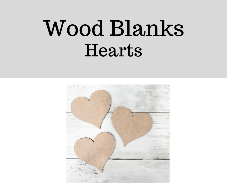 Wood Blanks- Heart