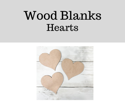 Wood Blanks- Heart