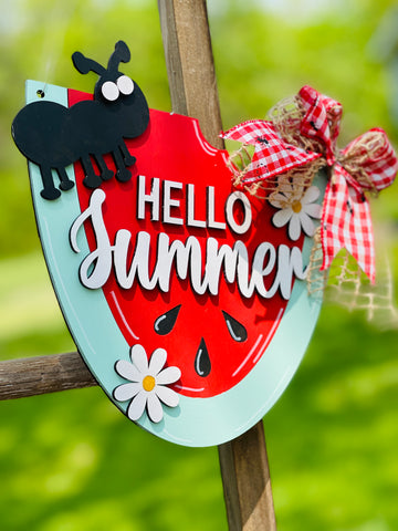 DIY- Hello Summer Hanger
