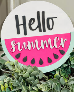 DIY- Hello Summer Sign