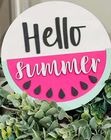 DIY- Hello Summer Sign