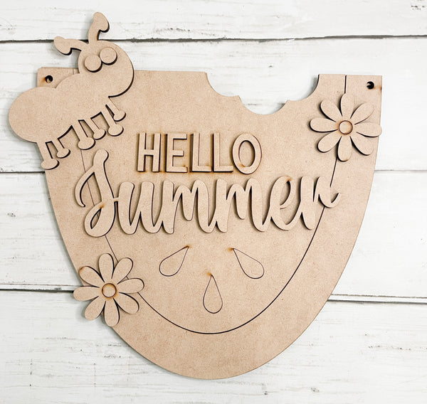 DIY- Hello Summer Hanger