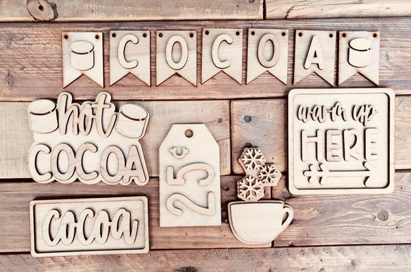 DIY- Hot Cocoa Tiered Tray