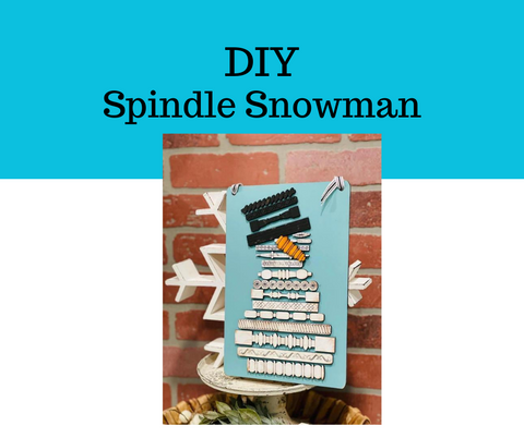 DIY- Vintage Spindle Snowman