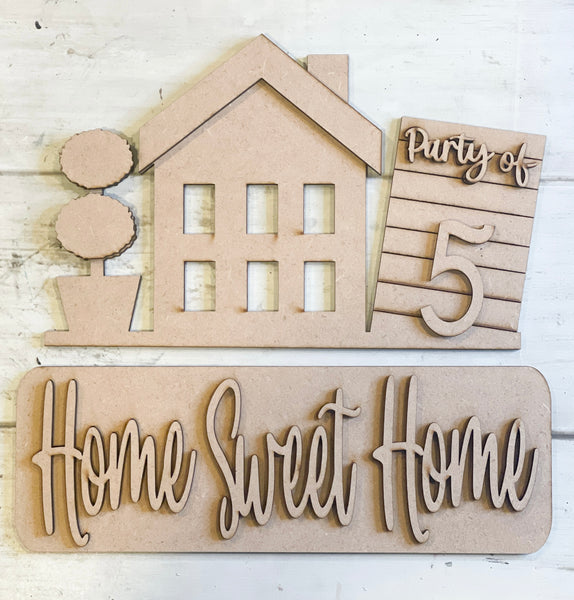 DIY- Home Sweet Home Insert Set