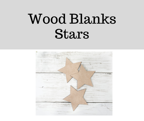 Wood Blanks- Stars