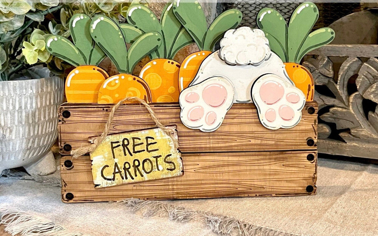DIY- Carrot Patch Shelf Sitter