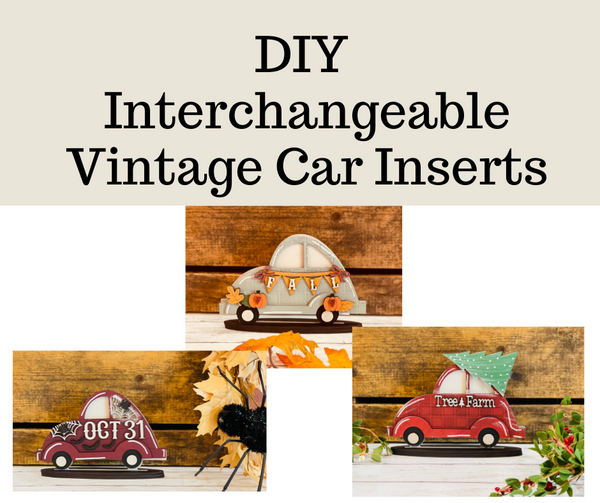 DIY- Interchangeable Vintage Car Inserts
